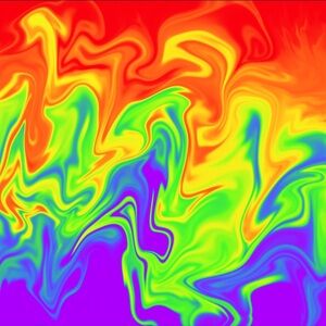 Rainbow Swirl Picture Painting